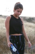 SELENA GOMEZ in Tights Out Hiking in Hollywood Hills 06/26/2015