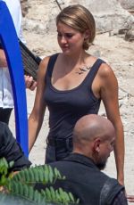 SHAILENE WOODLEY on the Set of Allegiant: Part 1 in Atlanta 06/08/2015