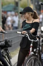 SHAKIRA Riding a Bike Out in Berlin 06/06/2015