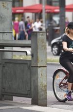 SHAKIRA Riding a Bike Out in Berlin 06/06/2015