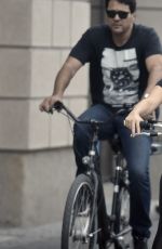 SHAKIRA Riding a Bike Out in Berlin 06/06/2015