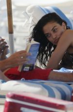 SHANINA SHAIK in Bikini at a Beach in Miami 06/16/2015