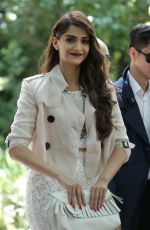 SONAM KAPOOR at Burberry Men’s Fashion Show in London