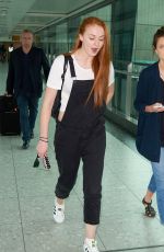 SOPHIE TURNER at Heathrow Airport in London 05/29/2015