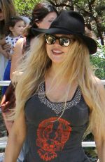 STACY FERGIE FERGUSON Out at a Park in Brentwood 06/19/2015