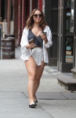STELLA HUDGENS in Shorts Out and About in New York 06/25/2015