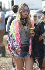 SUKI WATERHOUSE at 2015 Glastonbury Festival in Somerset