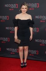 TAYLOR SPREITLER at Insidious Chapter 3 Premiere in Hollywood