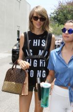 TAYLOR SWIFT and SELENA GOMEZ Out and About in Los Angeles 06/16/2015