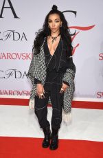 TINASHE at CFDA Fashion Awards 2015 in New York