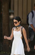 VANESSA HUDGENS and Austin Butler Out in New York 06/24/2015