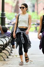 VANESSA HUDGENS Heading to Yoga Class in New York 06/12/2015