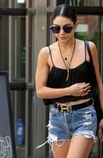VANESSA HUDGENS in Denim Shorts Out in New York 06/14/2015