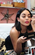VANESSA HUDGENS Using Buxom Eyeshadow Bar in New York 06/08/2015
