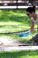 VANESSA HUDGENS Walks Her Dog Out in New York 05/30/2015