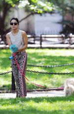 VANESSA HUDGENS Walks Her Dog Out in New York 05/30/2015
