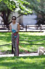 VANESSA HUDGENS Walks Her Dog Out in New York 05/30/2015