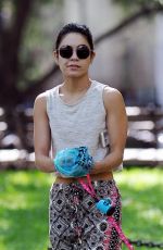 VANESSA HUDGENS Walks Her Dog Out in New York 05/30/2015