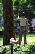 VANESSA HUDGENS Walks Her Dog Out in New York 05/30/2015