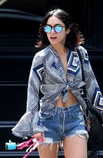 VANESSA HUDGENS Walks Her Dog Out in New York 06/14/2015