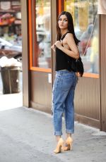 VICTORIA JUSTICE in Ripped Jeans Out and About in New York 06/26/2015