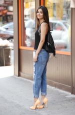 VICTORIA JUSTICE in Ripped Jeans Out and About in New York 06/26/2015