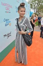 ZENDAYA COLEMAN at Children Mending Hearts Empathy Rocks Fundraiser in Malibu