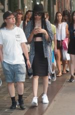 ZOE KRAVITZ Out and About in New York 06/24/2015