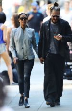 ZOE SALDANA and Marco Perego Out and About in West Hollywood 06/27/2015