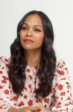 ZOE SALDANA at Infinity Polar Bear Press Conference in Beverly Hills