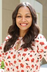 ZOE SALDANA at Infinity Polar Bear Press Conference in Beverly Hills