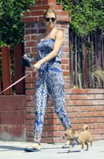 ADRIANNE PALICKI Walks Her Dogs Out in Los Angeles 07/19/2015