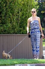 ADRIANNE PALICKI Walks Her Dogs Out in Los Angeles 07/19/2015
