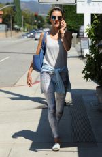 ALESSANDRA AMNROSIO Out and About in Brentwood 07/17/2015