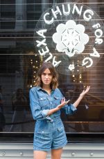 ALEXA CHUNG at AG Pre-Launch Event in New York