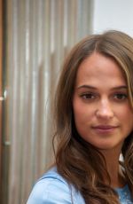 ALICIA VIKANDER at The Man from U.N.C.L.E. Press Conference in London