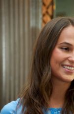 ALICIA VIKANDER at The Man from U.N.C.L.E. Press Conference in London