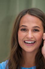 ALICIA VIKANDER at The Man from U.N.C.L.E. Press Conference in London