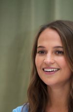 ALICIA VIKANDER at The Man from U.N.C.L.E. Press Conference in London