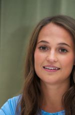 ALICIA VIKANDER at The Man from U.N.C.L.E. Press Conference in London