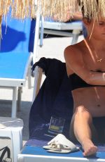 ALICIA VIKANDER in Bikini at a Beach in Italy 07/17/2015