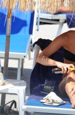 ALICIA VIKANDER in Bikini at a Beach in Italy 07/17/2015