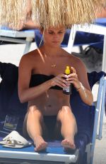 ALICIA VIKANDER in Bikini at a Beach in Italy 07/17/2015