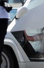 ALICIA VIKANDER on the Set of Elle Magazine Photoshoot in Los Angeles