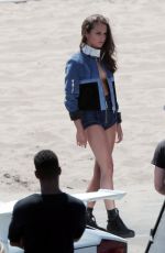 ALICIA VIKANDER on the Set of Elle Magazine Photoshoot in Los Angeles