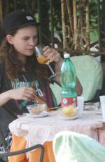 ALICIA VIKANDER Out for Lunch with a Friend in Ischia 07/16/2015