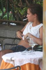 ALICIA VIKANDER Out for Lunch with a Friend in Ischia 07/16/2015