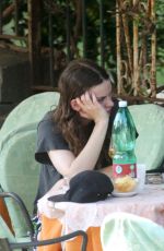 ALICIA VIKANDER Out for Lunch with a Friend in Ischia 07/16/2015