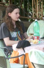 ALICIA VIKANDER Out for Lunch with a Friend in Ischia 07/16/2015