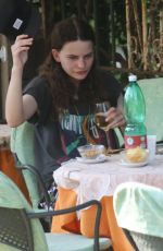 ALICIA VIKANDER Out for Lunch with a Friend in Ischia 07/16/2015